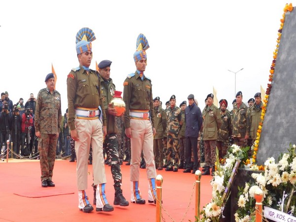Paying tribute to the CRPF jawans