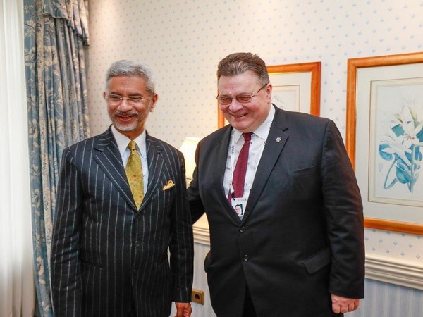 External Affairs Minister S Jaishankar with his Lithuanian counterpart Linas Linkevicius.