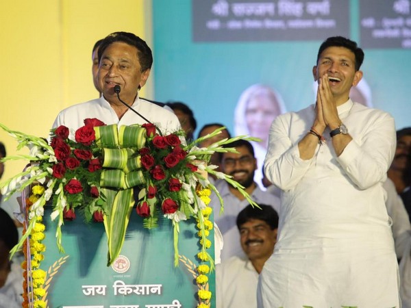 Madhya Pradesh Chief Minister Kamal Nath speaking in Rau constituency of Indore district on Friday.