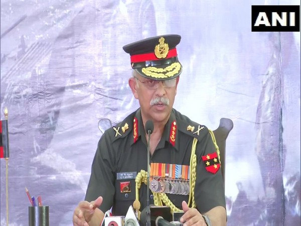 Southern Army Commander Lt Gen CP Mohanty addressing a press conference in Mumbai on Thursday.