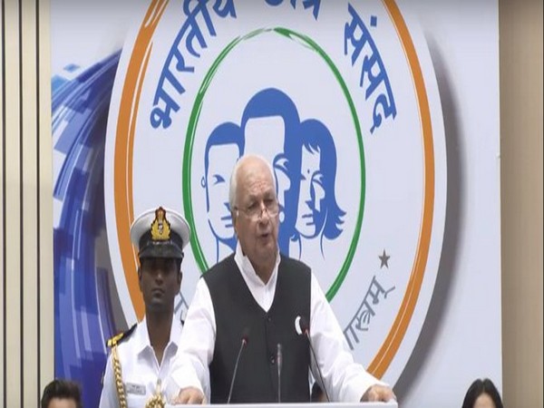 Kerala Governor Arif Mohammad Khan addressing an event in New Delhi on Friday. Photo/ANI