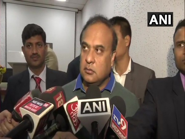 Assam Minister Himanta Biswa Sarma speaking to media in Guwahati on Saturday. Photo/ANI