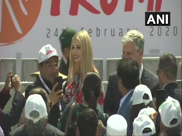 Donald Trump's daughter Ivanka following the Namaste Trump event