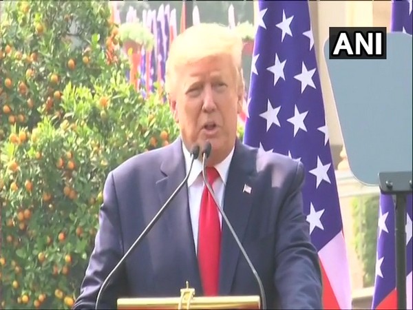 President Donald Trump at during India-US joint conference on Tuesday