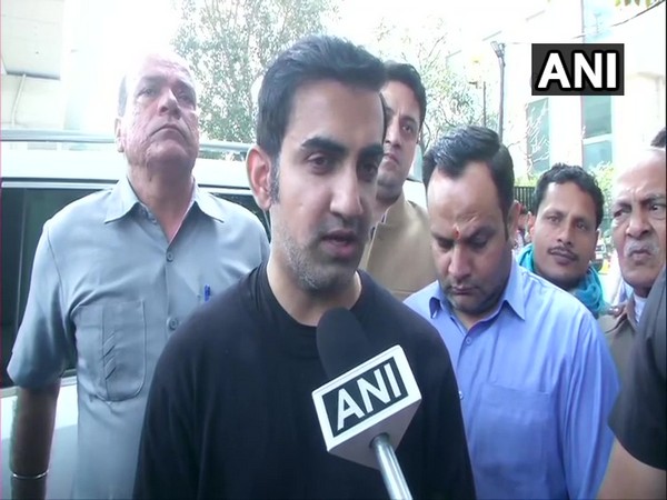 Bharatiya Janata Party (BJP) leader Gautam Gambhir speaks to ANI in New Delhi [Photo/ANI]
