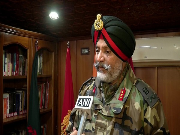 Lt Gen KJS Dhillon speaking to ANI on Wednesday. Photo/ANI