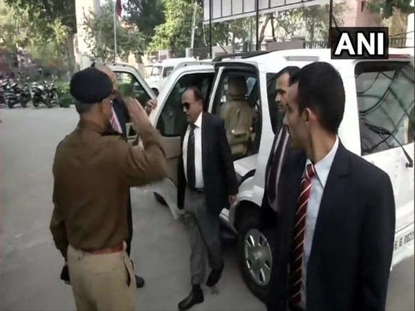 National Security Advisor (NSA) Ajit Doval at the office of DCP northeast Delhi on Wednesday. Photo/ANI