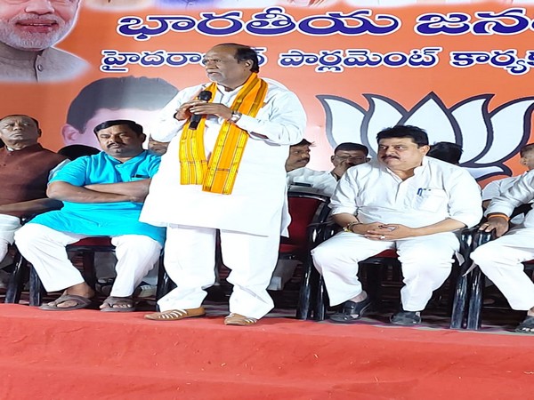 Dr K Laxman speaking at an event in Hyderabad. Photo/ANI