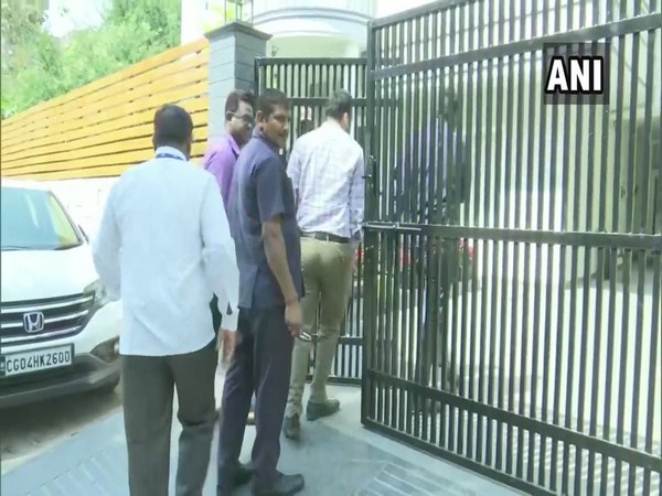 Officials while conducting raids in parts of Chhattisgarh on Thursday. Photo/ANI