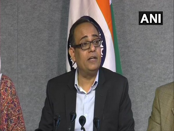 Principal Secretary of Jammu and Kashmir Rohit Kansal addressing a press conference on Thursday. Photo/ANI