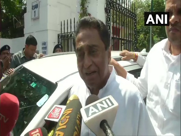 Madhya Pradesh CM Kamal Nath addresses media in Bhopal on Friday [Photo/ANI]