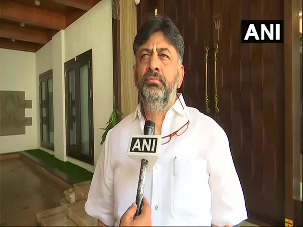 Congress leader DK Shivakumar speaking to ANI in Bengaluru on Wednesday. Photo/ANI