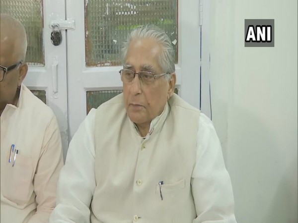 RJD Bihar president Jagdanand Singh speaking to media on Thursday. Photo/ANI