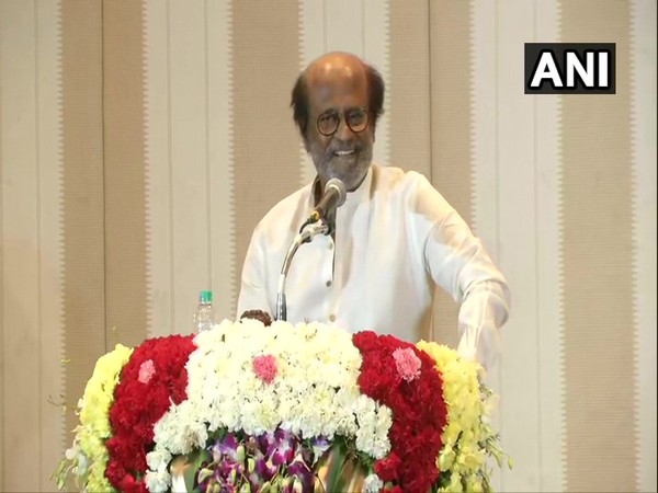 Rajinikanth addressing a press conference in Chennai on Thursday [Photo/ANI]