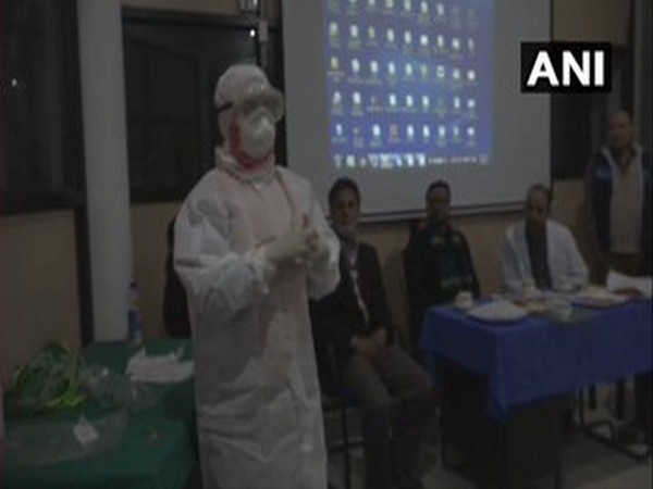 Paramedics educated about Coronvirus prevention in Doda, Jammu and Kashmir [Photo/ANI]