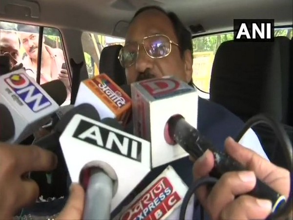 Congress Leader Kantilal Bhuria speaking to reporters in Bhopal on Tuesday. Photo/ANI