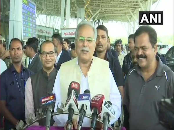 Chief Minister Bhupesh Baghel speaks on political situation in Madhya Pradesh [Photo/ANI]