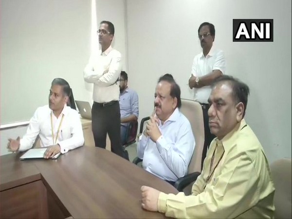 Union Health Minister Dr Harsh Vardhan holds a meeting with officials of the National Centre for Disease Control in Delhi. [Photo/ANI]