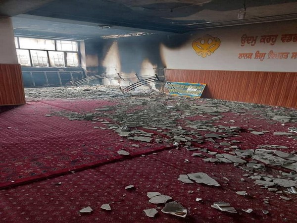 Inside of the Gurudwara attacked in Kabul on Wednesday (Picture Credits: Twitter/ANI)