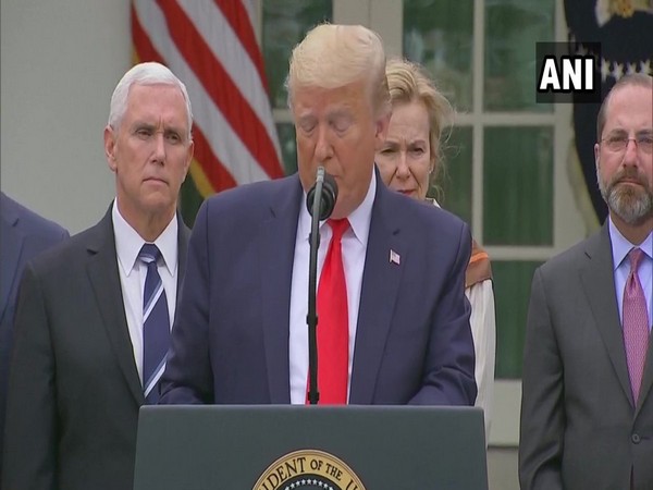 US President Donald Trump speaking during a press conference in Washington DC on Friday (local time).