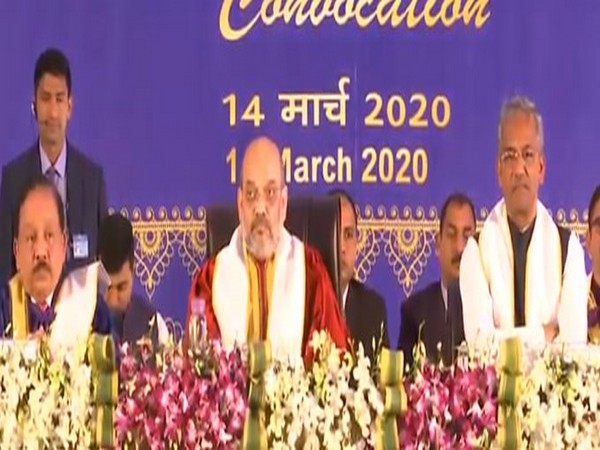 Union Home Minister Amit Shah attended the second convocation of AIIMS Rishikesh on Saturday. (Photo: BJP Twitter)