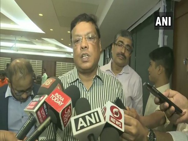 Assam Chief Secretary Sanjay Krishna speaking to reporters on Sunday. Photo/ANI