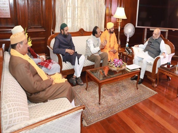 Delegation meeting Home Minister Amit Shah on Sunday. Photo/ANI