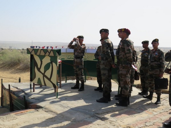 Indian Army chief General MM Naravane at Jaisalmer military station. 