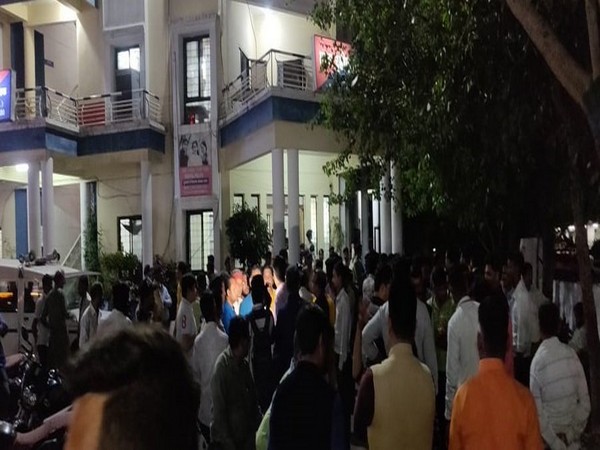 Visuals from outside Habibganj Police Station in Bhopal. [File Photo/ANI]