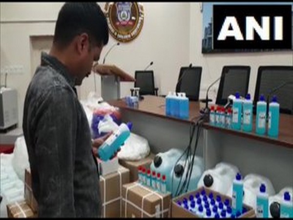 Fake sanirizers busted. Photo/ANI