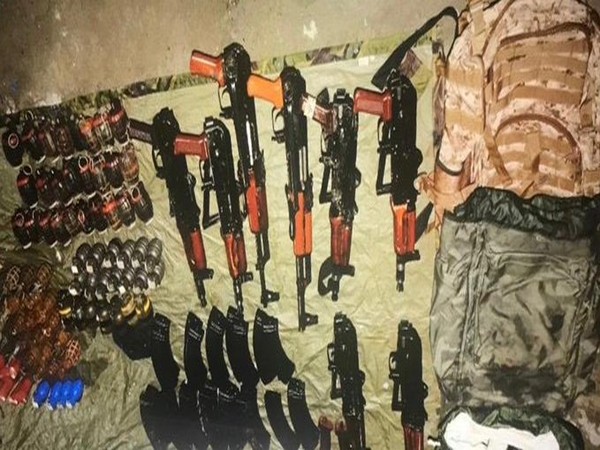 Recovered cache of arms and ammunition 