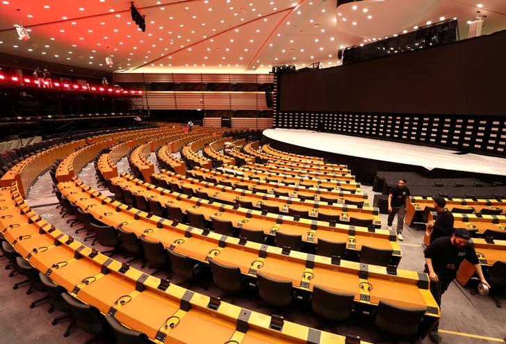 The European Parliament in Brussels, Belgium