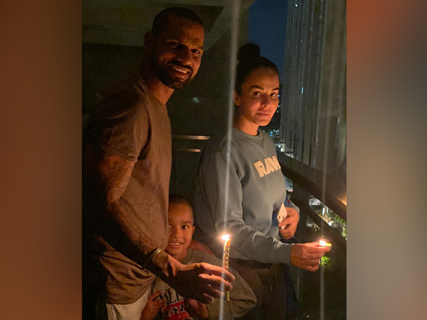 Shikhar Dhawan with his wife and son. (Photo/ Shikhar Dhawan Twitter) 