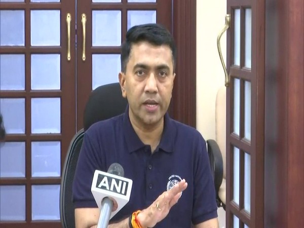 Goa Chief Minister Pramod Sawant while speaking to ANI on Saturday (Photo/ANI)