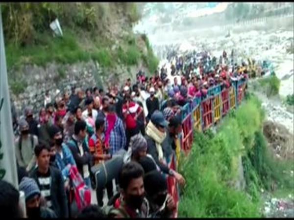 Nepalese migrant workers are stranded at Indo-Nepal border town of Dharchula.