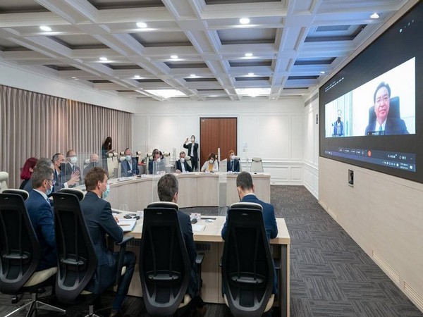 A delegation of the European Parliament arrived in Taiwan. (Photo Credit: Taiwan Foreign Ministry Twitter) 