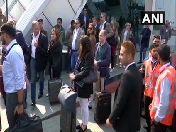 A delegation of the European Union Members of Parliament (MPs) visiting Jammu and Kashmir on Tuesday.