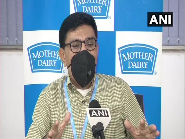 Mother Dairy MD, S Chaudhary speaking to ANI on Tuesday. Photo/ANI