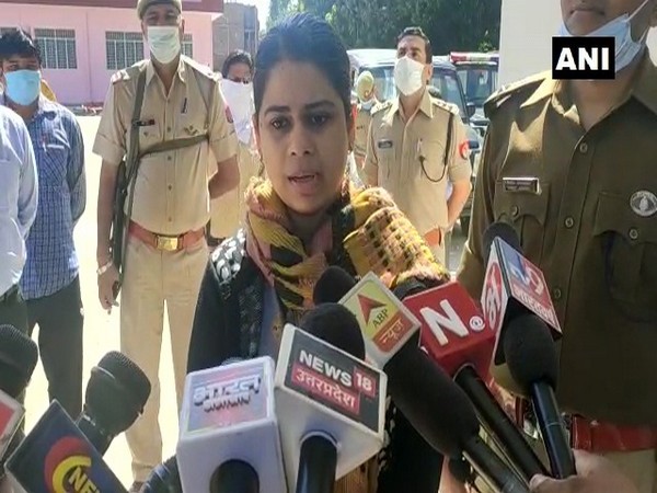 Jasjit Kaur, Shamli District Magistrate speaks to media on Thursday [Photo/ANI]