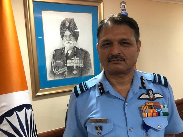 Assistant Chief of Air Staff Operations (Space) Air Vice Marshal Surat Singh speaking to ANI in New Delhi on Wednesday. Photo/ANI