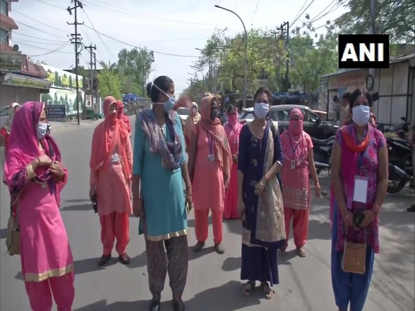 Anganwadi workers at Harola village, Sector-5, Noida, UP