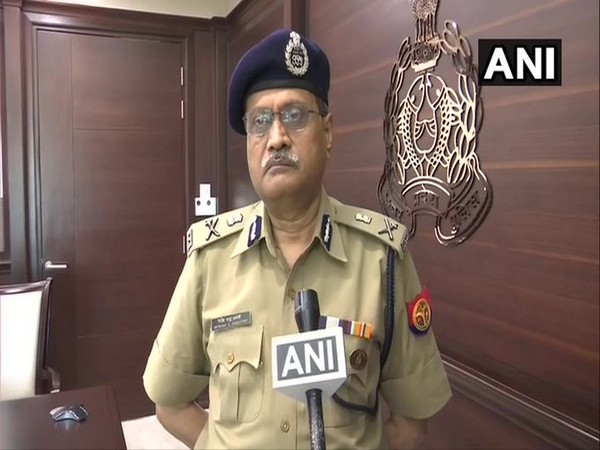 UP DGP HC Awasthi speaking to reporters on Thursday. Photo/ANI