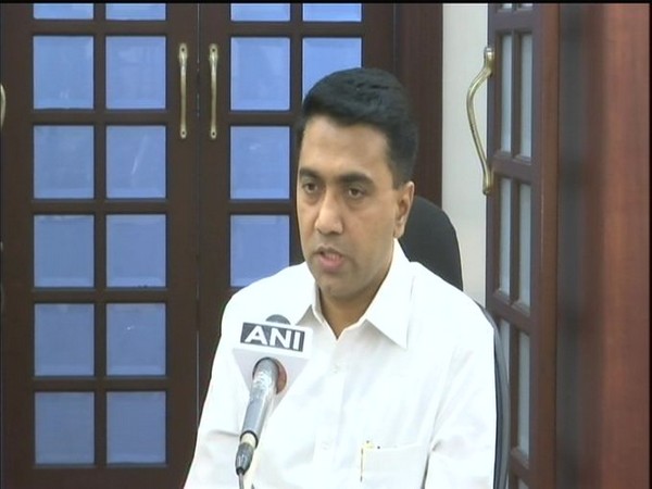 Goa Chief Minister Pramod Sawant speaking to reporters on Thursday. 
