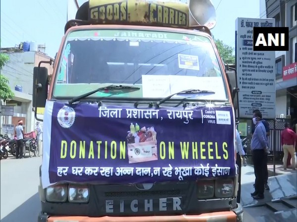 'Donation on Wheels' initiative in Chhattisgarh. Photo/ANI