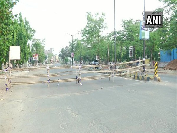 A view of Satya Nagar area in Bhubaneswar, which was identified as a containment zone. Photo/ANI
