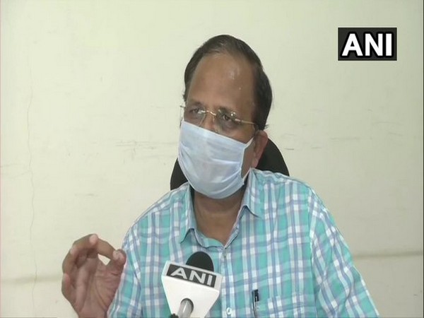 Delhi Health Minister Satyendar Jain speaking to ANI in New Delhi on Friday.