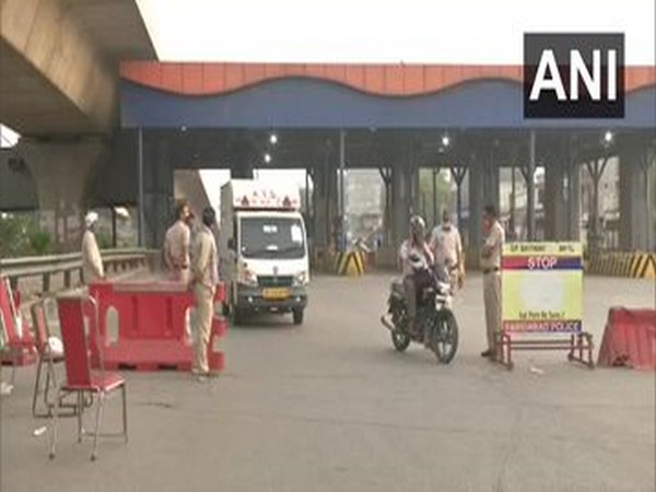 A visual from Faridabad border. [Photo/ANI]