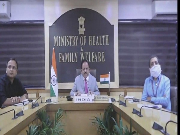 Union Health Minister Dr Harsh Vardhan during the G20 Health Ministers' meet