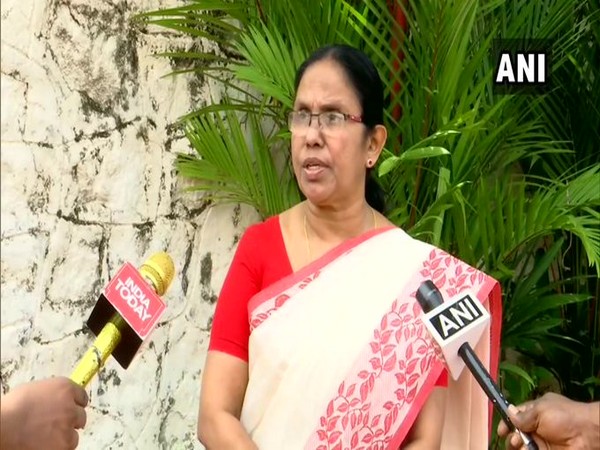Kerala Health Minister on COVID19 speaks to media on Friday [Photo/ANI]