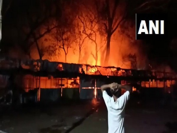 Fire breaks out at the IIT Kharagpur Market on Friday